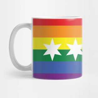 Chicago Gay Rainbow Flag Mug